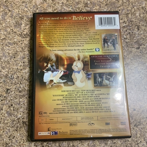 THE Velveteen Rabbit DVD - Picture 2 of 4